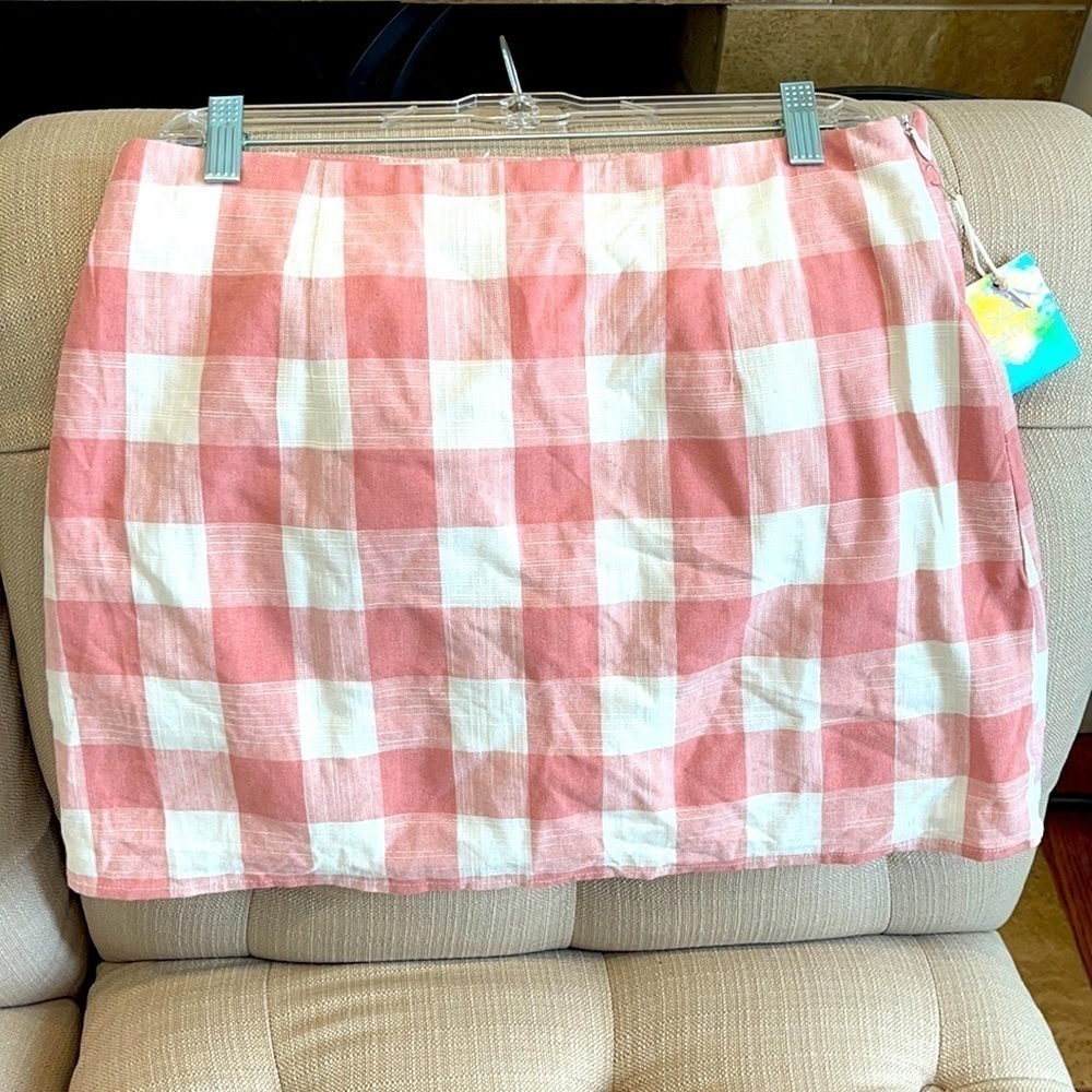 𝅺forever21 Salt Canyon Collection Pink/White Skirt